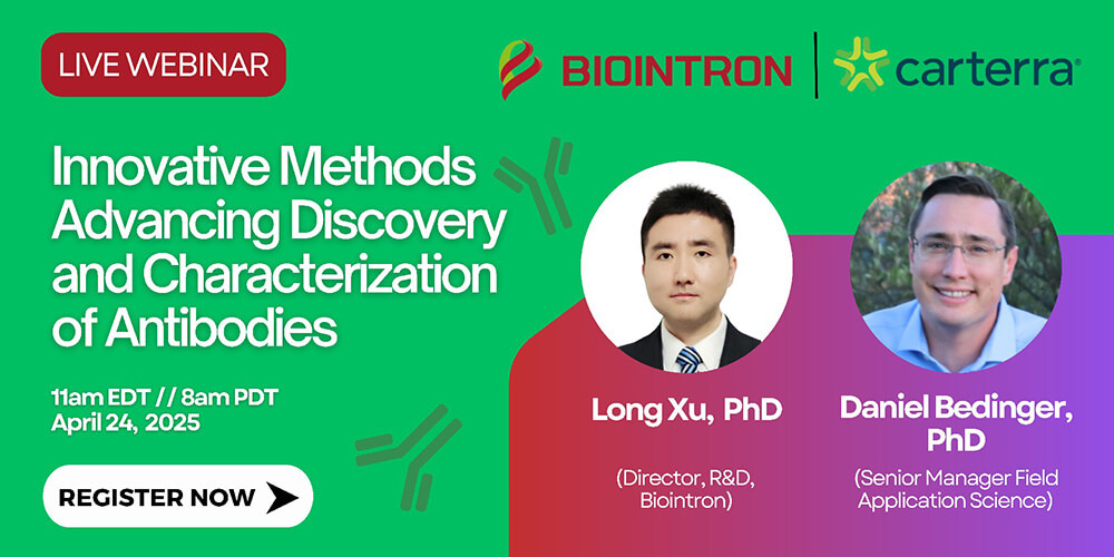 Biointron x Carterra Webinar: Innovative Methods Advancing Discovery and Characterization of Antibodies