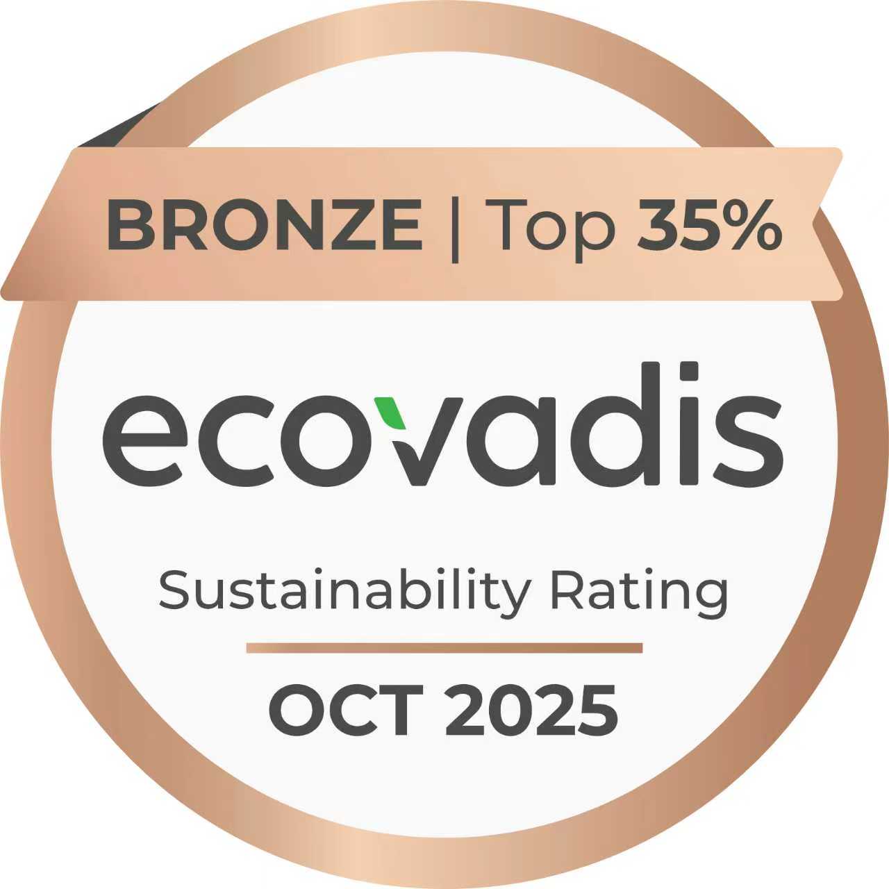 Biointron Awarded EcoVadis Bronze Medal for Sustainability Excellence