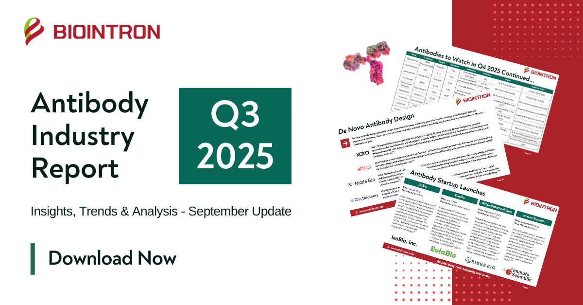Biointron Insights: Antibody Industry Report (Q3 2025 Insights, Trends & Analysis)