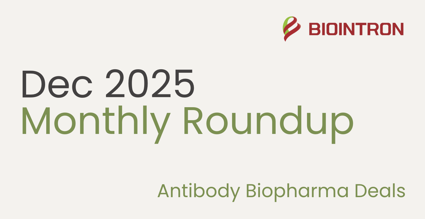 Roundup of Antibody Biotech Deals in December 2025