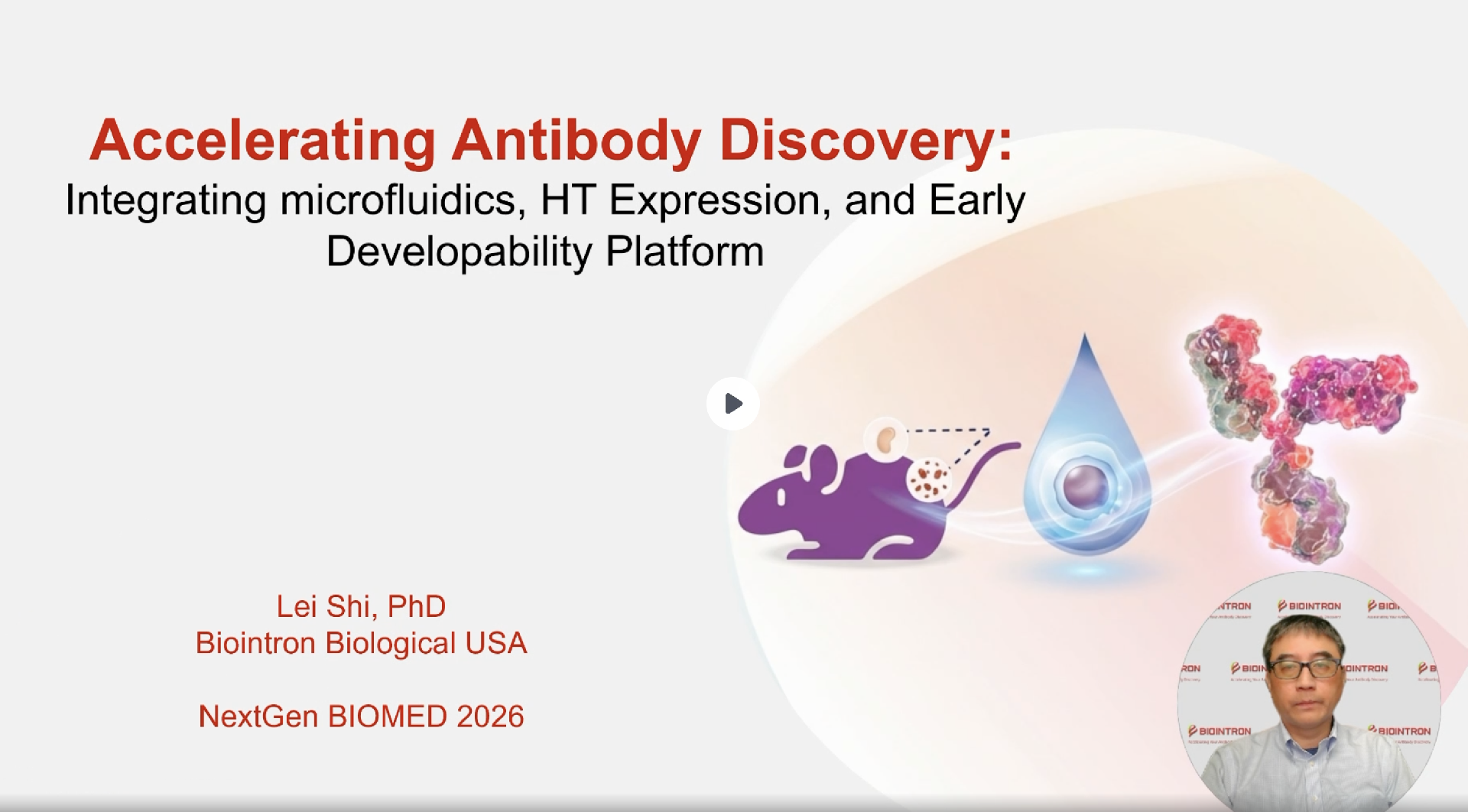 Biointron x NextGen Biomed 2026 Webinar: Accelerating Antibody Discovery
