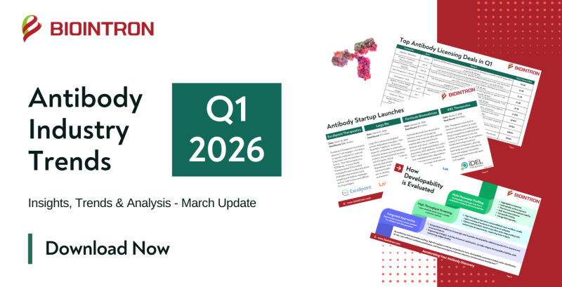 Biointron Insights: Antibody Industry Trends (Q1 2026 Insights, Trends & Analysis)